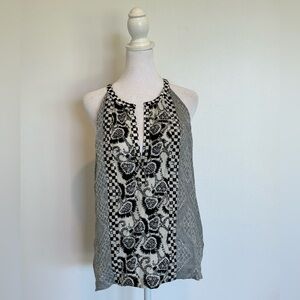 A.L.C. Multi-Patterned Blouse Sleeveless - Size Small
